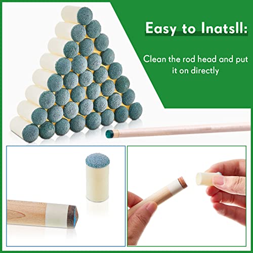 12mm Pool Cue Tips 100 Pcs Leather Replacement Billiard Stick Tips