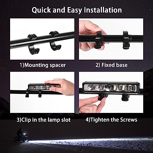 Super Bright 3250 Lumen LED Bike Light - USB Rechargeable Waterproof Bicycle Headlight, MTB Off-Road Cycling