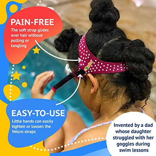 Frogglez Replacement Strap for Swim Goggles for Kids (Ages 3-10) Recommended by Olympic Swimmers; Premium Pain-Free Strap