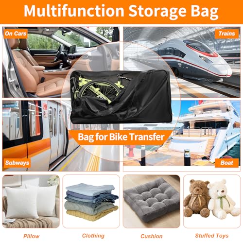 Bike Travel Bag 900D Bicycle Transport Case for 26-29 Inch MTB & Road Bikes - Variant 26-29 Inch