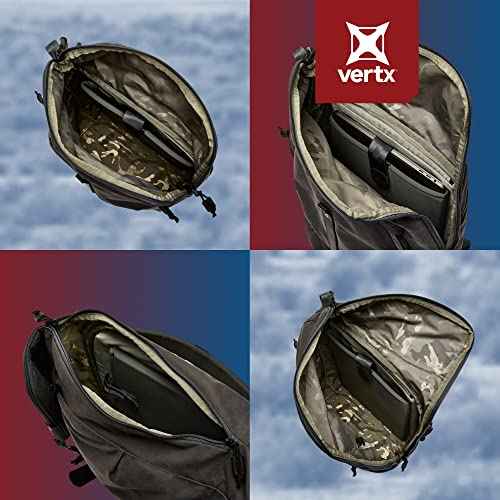 Vertx Ardennes Mens Tactical Backpack Medium Molle Laptop Rucksack for Travel, Work, Outdoor Utility Gear Bag, Canvas, Rover Ash Grey