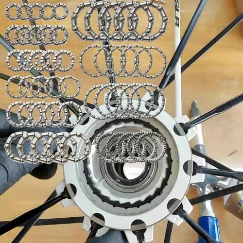 5 Sets of 10 Kinds Bike Ball Bearing Headset Retainer Crank Caged Wheel 4mm to 8mm / 1/6¡± to 1/3¡° Repair Accessories
