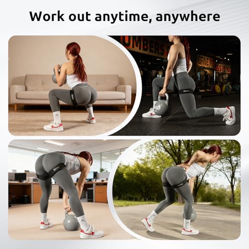 MANUEKLEAR Non-Slip Blood Flow Restriction Bands for Glutes - Black