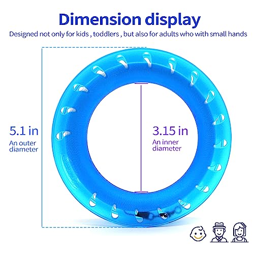 Kids Kite Hoop Set with Reinforced Line - Blue & Purple, Easy to Use