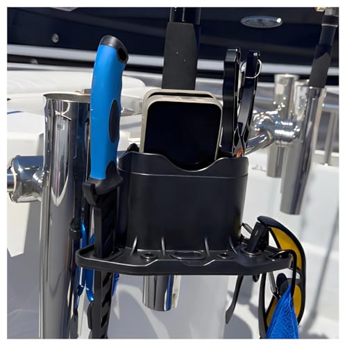 Universal Phone Holder with Strap for Boat Golf Cart Marine Gear Black
