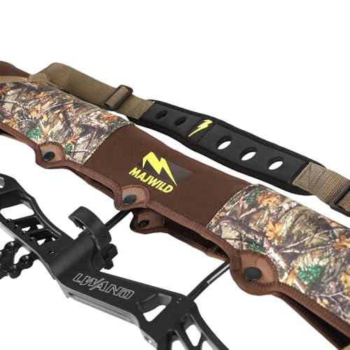 Neoprene Compound Bow Sling with Adjustable Shoulder Strap for Hunting