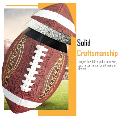 Youth Size 6 Premium Composite Leather Football - Brown