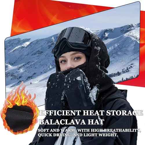 Balaclava Men's and Women's Winter Skiing Masks - Outdoor Bicycle Windproof Warm Hats, Winter Cold Masks, and Scarves