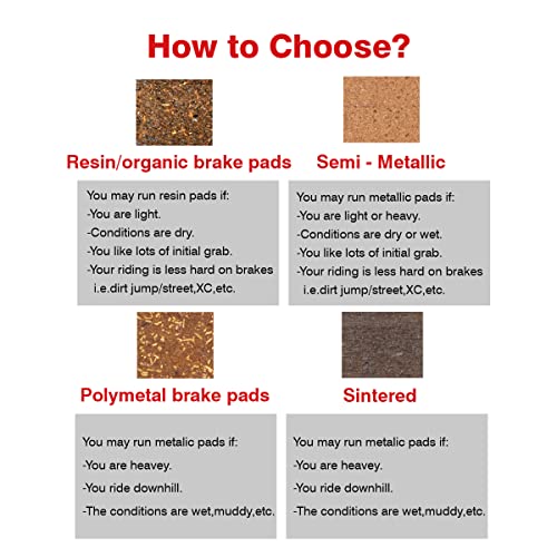 Polymetallic Bike Brake Pads for Shimano Deore XT XTR SLX MTB Calipers