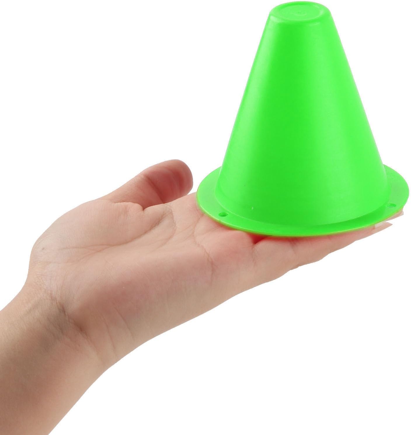 10-Pack Football Training Cones, Bracket Accessories, Obstacle Marking Set