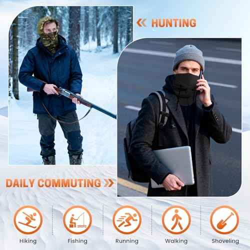 Balaclava Ski Mask Winter: Windproof Face Cover for Men Women Skiing Snowboarding Fleece Warm Protection