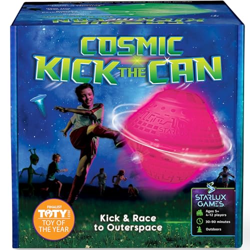 Glow in the Dark Kick the Can Outdoor Game for Kids Ages 4+ - Backyard & Camping Fun