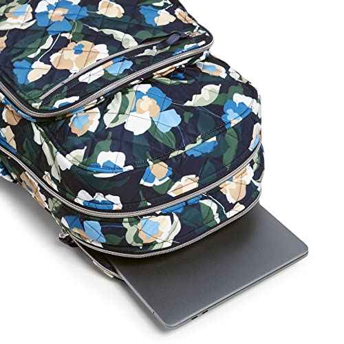 Vera Bradley Women's Performance Twill Campus Backpack, Immersed Blooms, One Size