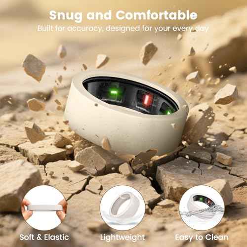 Ultra-Thin Covers Compatible with Oura Ring Gen 4/Oura Gen 3 Cover, Anti-Scratch Elastic Silicone Protector Case Smart Rings Accessories for ULTRAHUMAN Ring AIR/RingConn Gen 2/Air Women Men, 4 Pack