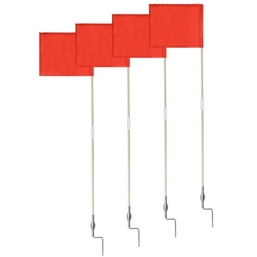SAWHOX Soccer Corner Flags Set of 4, 67-Inch Portable Football Field Corner Flags for Soccer Rugby Field Hockey