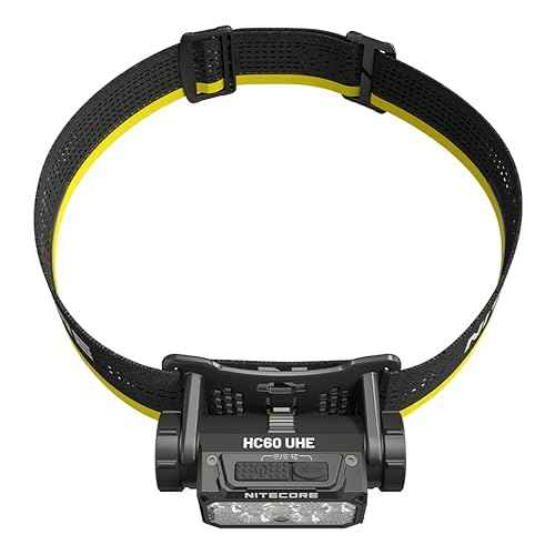 Nitecore HC65 UHE 2000 Lumen Heavy Duty Metal Headlamp, USB-C Rechargeable with White, Red, and Reading Lights Sticker for Camping, Hiking, Hunting, and Industrial Works