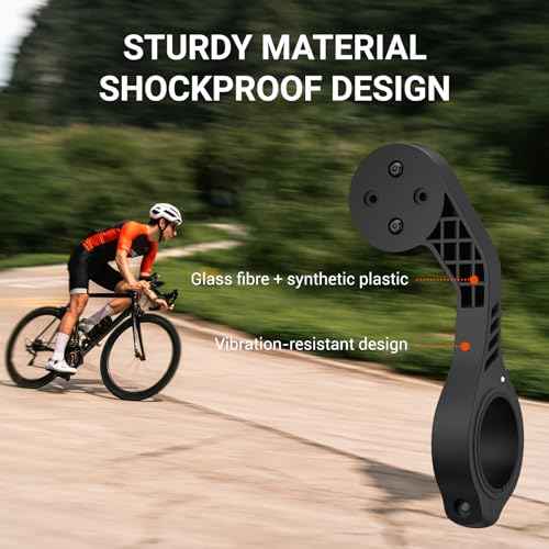 CooSpo Bike Computer Out Front Mount MT5, Compatible with Garmin, Bike Computer Mount Adapter for Handlebar 25.4mm/31.8mm