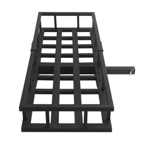 Hitch Mount Cargo Carrier Basket with 500LBS Capacity Fits 2” Receiver, 60'' x 22'' x 7'' Trailer Hitch Cargo Rack for Vehicle Car SUV Truck