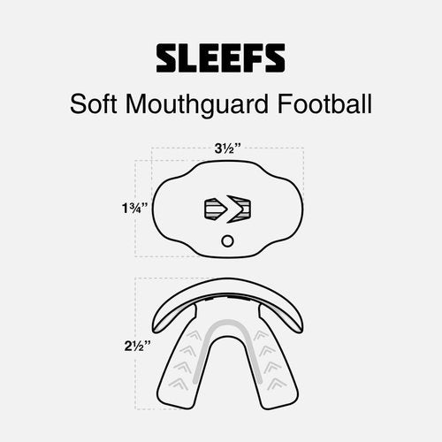 SLEEFS Football Mouth Guard - Youth Mouthguard with Strap - Lip/Teeth Protector Mouthpiece - No Boil - for Youth/Adults, Maximum Air Flow, for All Sports - Momma This One for You in Black