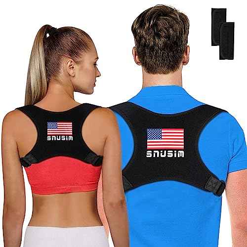 Posture Corrector Upper Back Brace Neck Shoulder Back Support Brace Pain Relief Belt for Women Men Braces Spine Straightener Breathable (Chest sizes from 28" to 50")