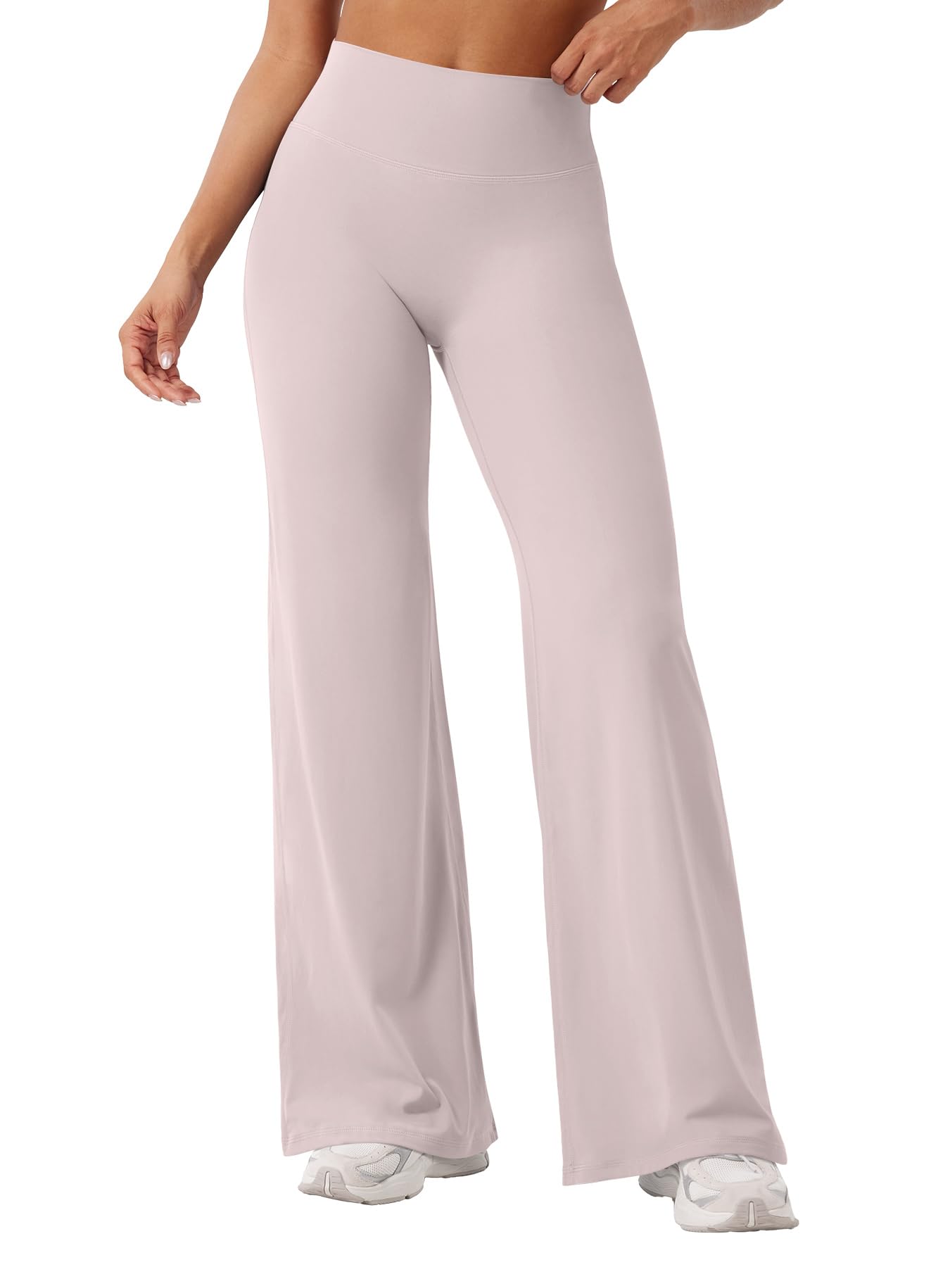 YEOREO Workout Womens Straight Leggings 31.5" Eddiy Yoga Pants Dusty Pink M