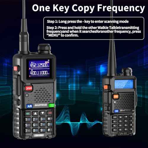 BAOFENG GMRS Handheld Radio High Power Long Range 999 Channels 2500mAh 2500mAh Rechargeable Two Way Radio with NOAA Weather Receiving,Copy Frequency,USB-C Charger for,2 Pack