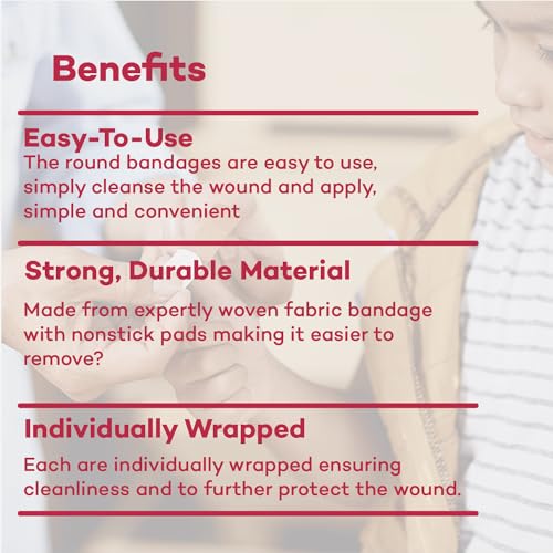 Dealmed Oval Spot Bandages - Latex-Free Non-Stick Wound Care - 300 Count (3 Pack, 100 Count Each)