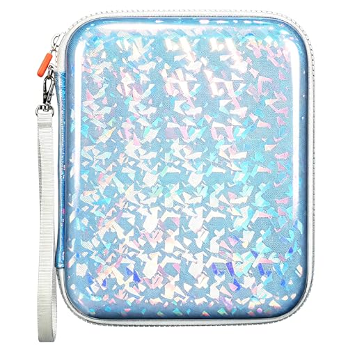 Blue Sparkly Card Case Holder for Yoto Cards - 120 Pockets Zipper Organizer