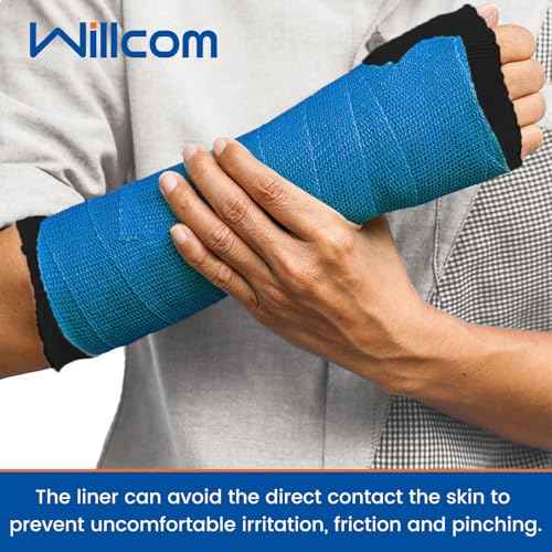 Hand Socks for Splint(Pack of 10),Tubular Stockinette Tubing for Arm,Elastic Arm Cast Cover Cotton Sleeve for Under Cast Wrap,Wrist Brace Liner,Gauze Sleeve for Men and Women (Medium,Firm Version)