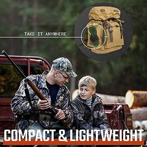 Ultimate Rifle Build Gun Snake for .223 5.56mm/.22/9mm/.380/12 GA/.30/.308/.44 Cal and More | Compact Gun Cleaner Rope