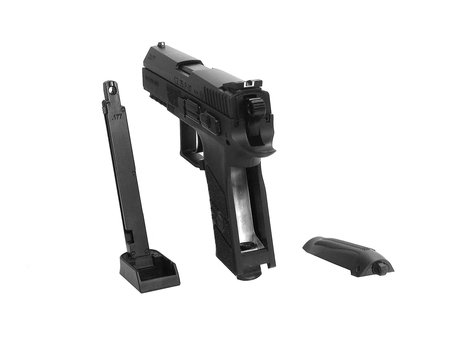 ASG CZ 75 P-07 Duty CO2 BB Airgun Pistol, .177 Cal, Black, Blowback