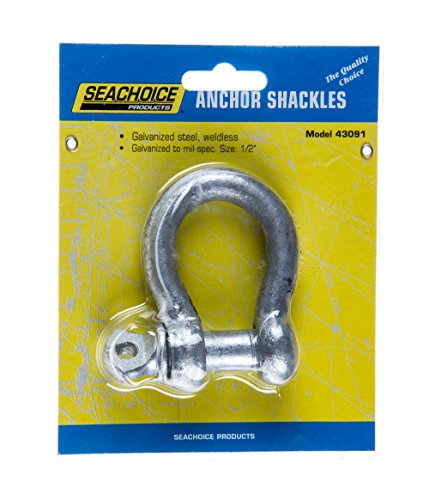 Galvanized Anchor Shackle 1/2 Inch - Heavy Duty Marine Hardware