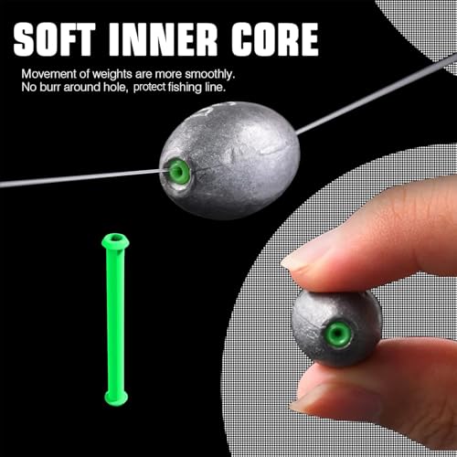 Fishing Egg Sinkers Kit 8 Pcs 2.5oz - Drop Lead Weights for Saltwater & Freshwater Casting
