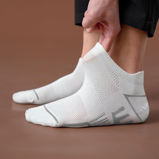Men's Ankle Socks 12 Pairs Athletic Casual Low Cut Short Socks Black Variation of THIS listing