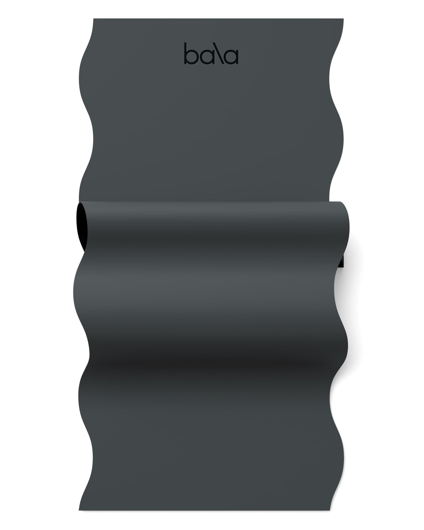 Bala Yoga Mat for Home Gym, 5mm (Charcoal) - Non Slip Exercise Mat for Home Workout, Stretching, Pilates, Aerobics & Floor & Fitness Work Out - Indoor Exercising Mat