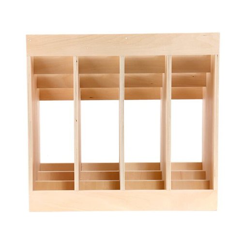 Workout Organizer Holder Wooden Yoga Mat Storage Rack, 12 Compartment Yoga Mat Holder Floor Storage Organizer for Exercise Mats/Pilates Mats