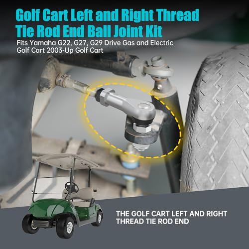 Golf Cart Tie Rod End Ball Joint Kit for Yamaha G22 G27 G29 2003-Up