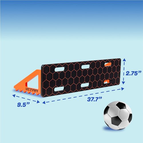 VETRA Soccer Training Equipment - Soccer Rebounder Board with 2 Sandbags - Adjustable Durable Portable Wall & Replay Trainer for Ball Control, Passing & Shooting Rebounders