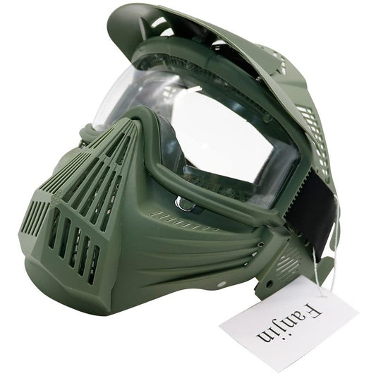 Fanjin Paintball Mask, Airsoft Mask, Tactical Masks Full Face Gear with Goggles Impact Resistant for Hunting CS Survival Games Halloween Cosplay and Outdoor Activities