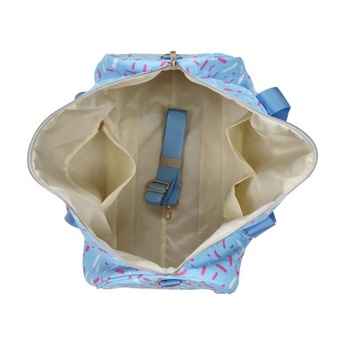 BA0286 splatter ice cream drip sports bag， travel bag.
