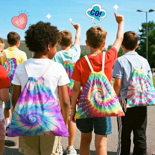 12-Pack Cotton Drawstring Backpack Bags for Sublimation & DIY Projects - White