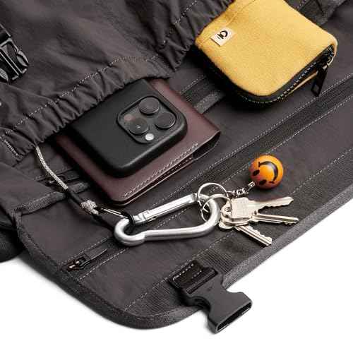 Bellroy Cinch Messenger (12 liter lightweight shoulder bag, water-resistant fabric, effortless organization) - Charcoal