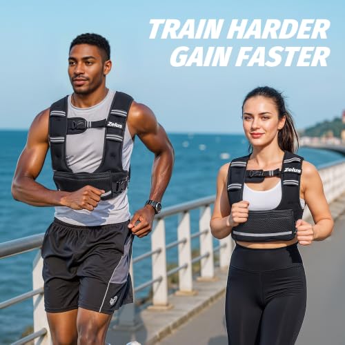 Weighted Vest for Women Men 4-10LB Adjustable Training Vest Ergonomic Fit