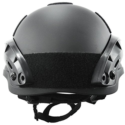 ATAIRSOFT Tactical Airsoft Paintball MICH 2002 Helmet with Side Rail & NVG Mount BK