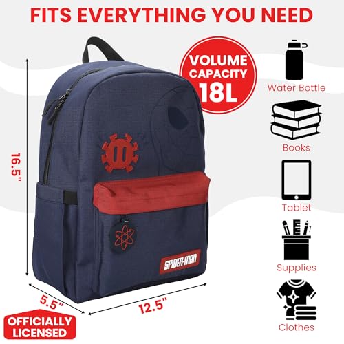 Adult Spider-Man Backpack with Line Art Design and Laptop Pocket