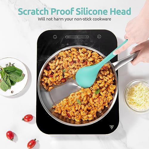 U-Taste Silicone Kitchen Utensil Set of 5 - Aqua Sky, 13.6" Long