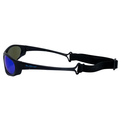 Global Vision Hydro Jet Ski Sunglasses with Polarized Anti-Fog Lenses–Perfect for Water Sports and Outdoor Use (Silver-Blue)