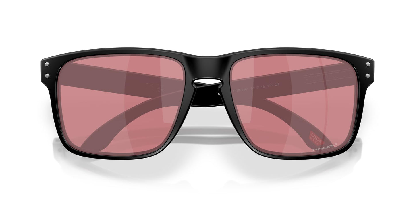 Oakley OO9487F Holbrook XXL Low Bridge Fit Sunglasses, Matte Black/Prizm Dark Golf, 61 mm