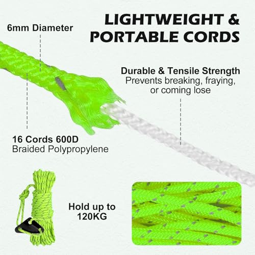 Tree Stake Kit 3-Pack for Leaning Trees, 18-Inch Support Stakes with Straps - Green-03