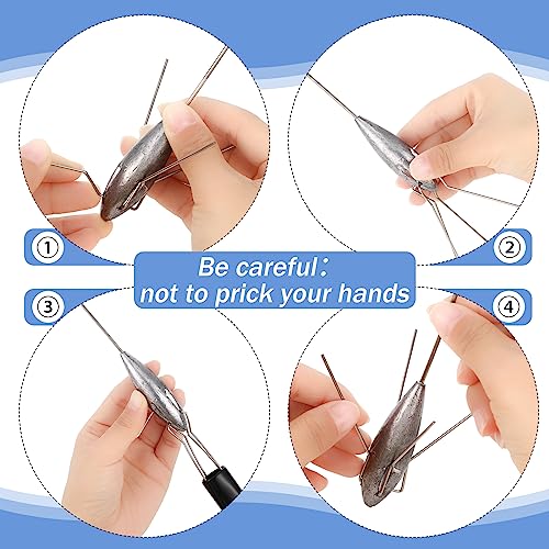8 oz Surf Fishing Sinker Sinkers - 5 Pcs Durable Stainless Steel Weights